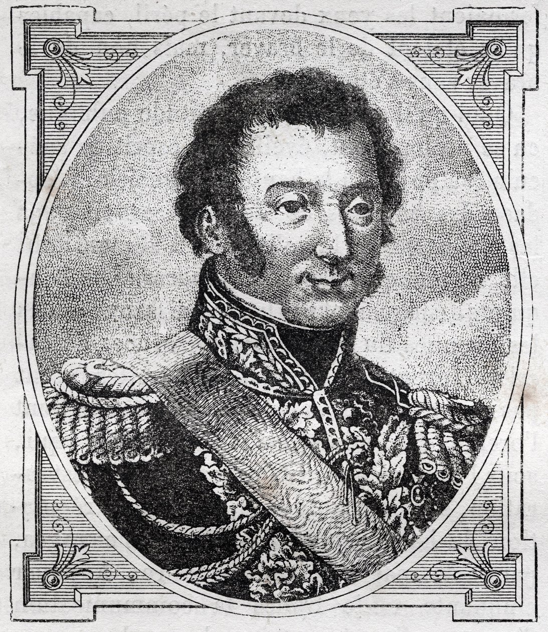 Portrett av Louis Auguste Victor de Ghaisne de Bourmont (1773-1846), marskalk av Frankrike. av Unknown artist