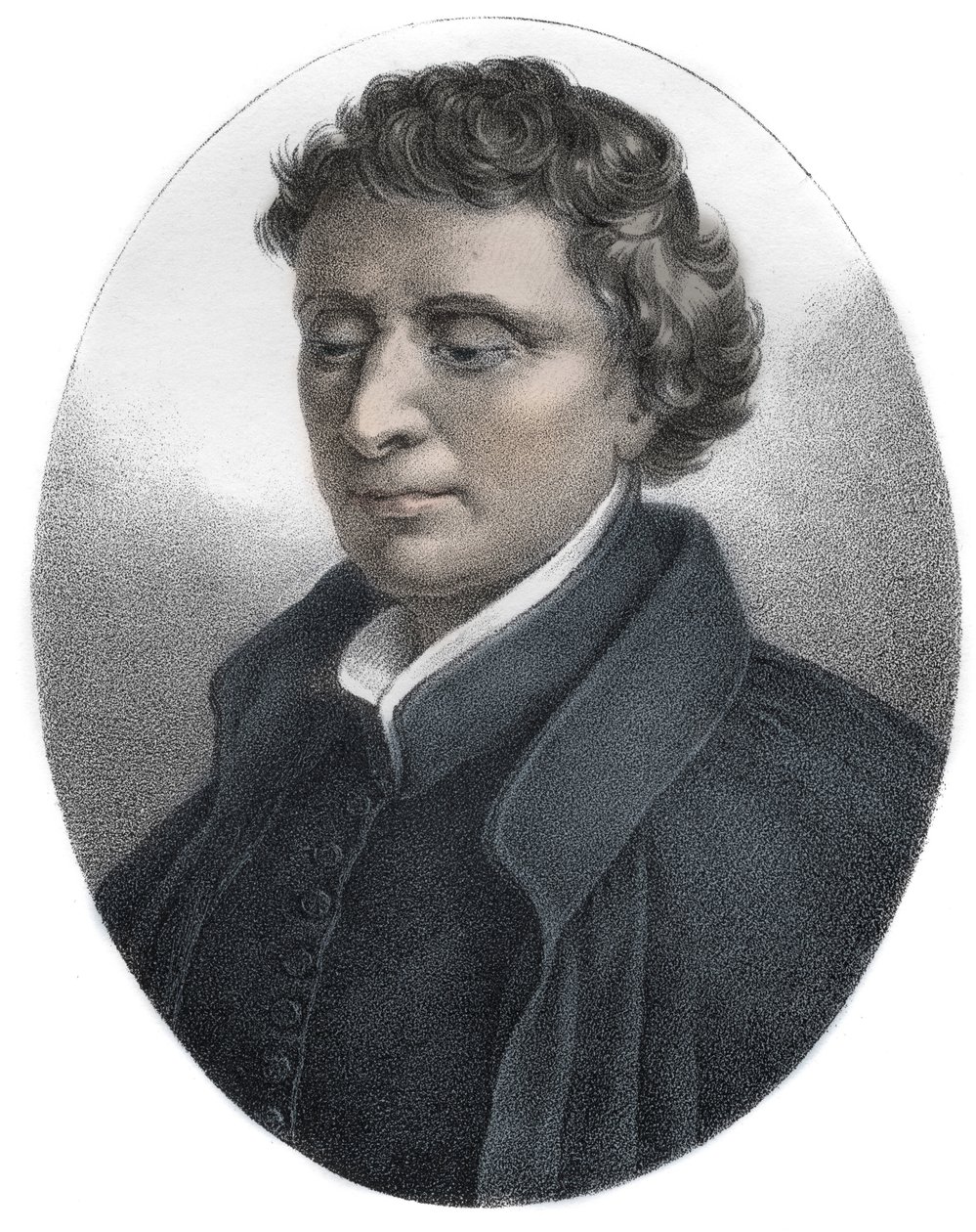 Portrett av Louis Bourdaloue (1632-1704) jesuittfransiskanergravering - av Unknown artist