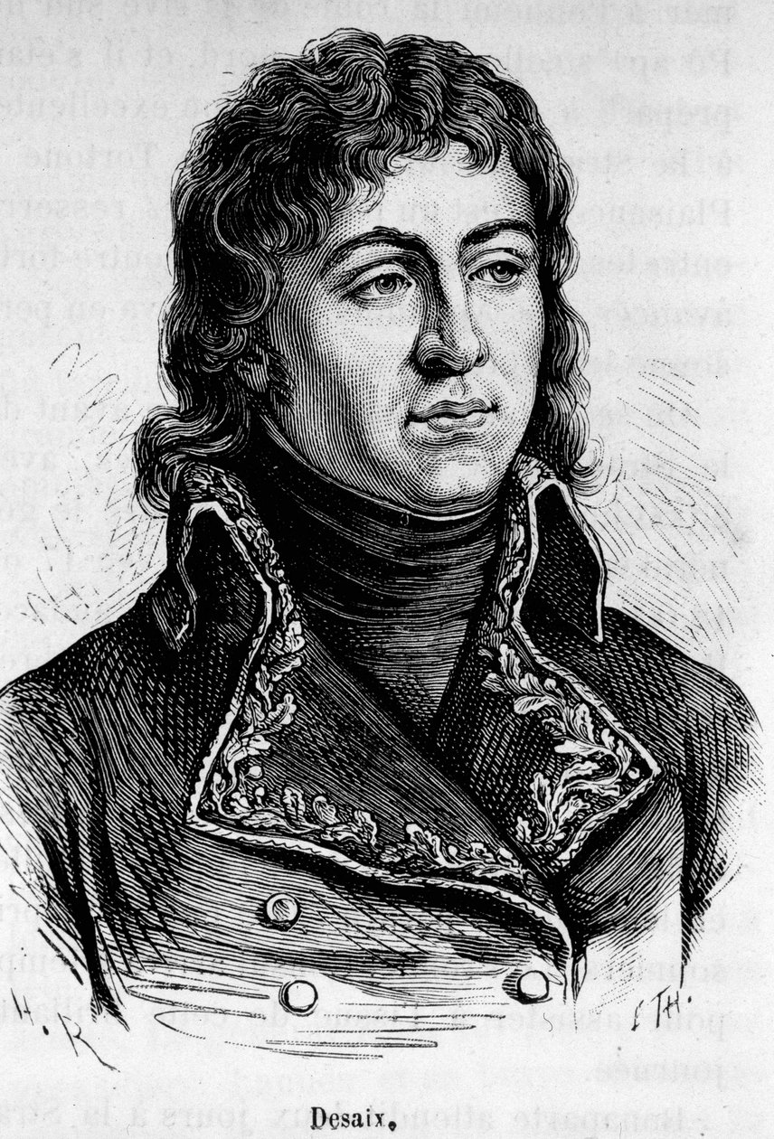 Portrett av Louis Charles Antoine Desaix de Veygoux (1768-1800), fransk general. av Unknown artist