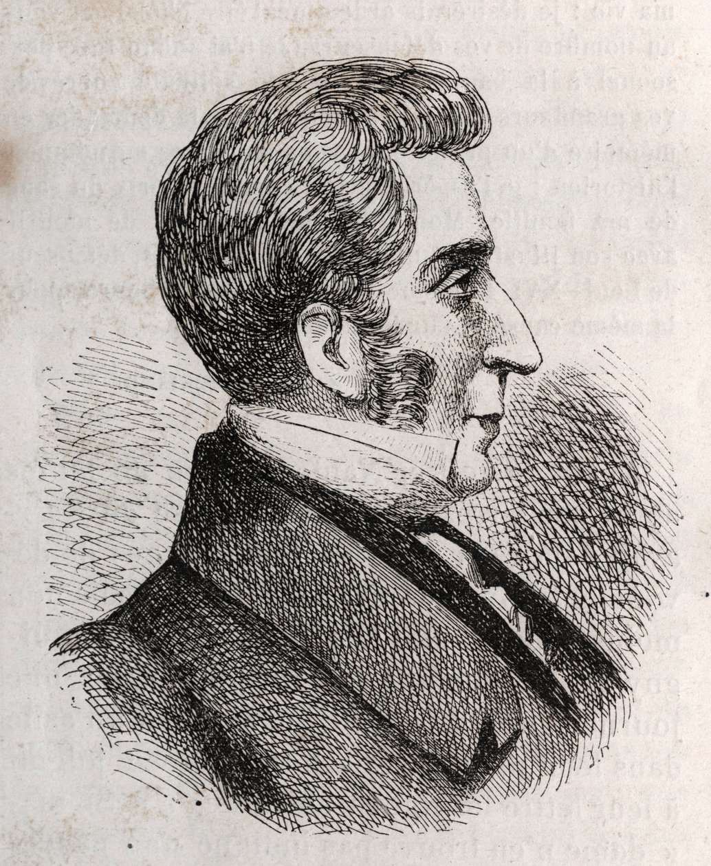 Portrett av Louis Charles Bonaventure Pierre, greve av Mesnard 1769-1842 - gravering av Unknown artist