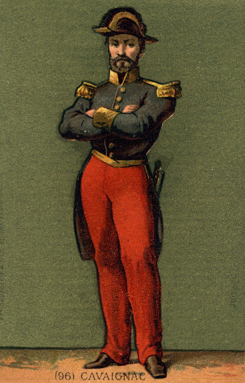 Portrett av Louis Eugène Cavaignac (1802 - 1857), fransk general og politiker. av Unknown artist
