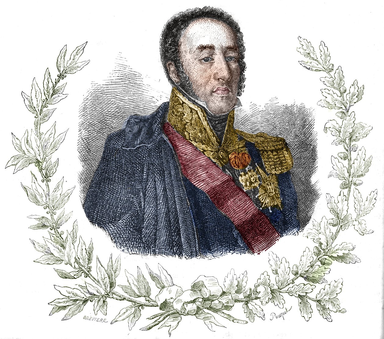 Portrett av Louis Gabriel (Louis-Gabriel) Suchet (1770-1826). av Unknown artist