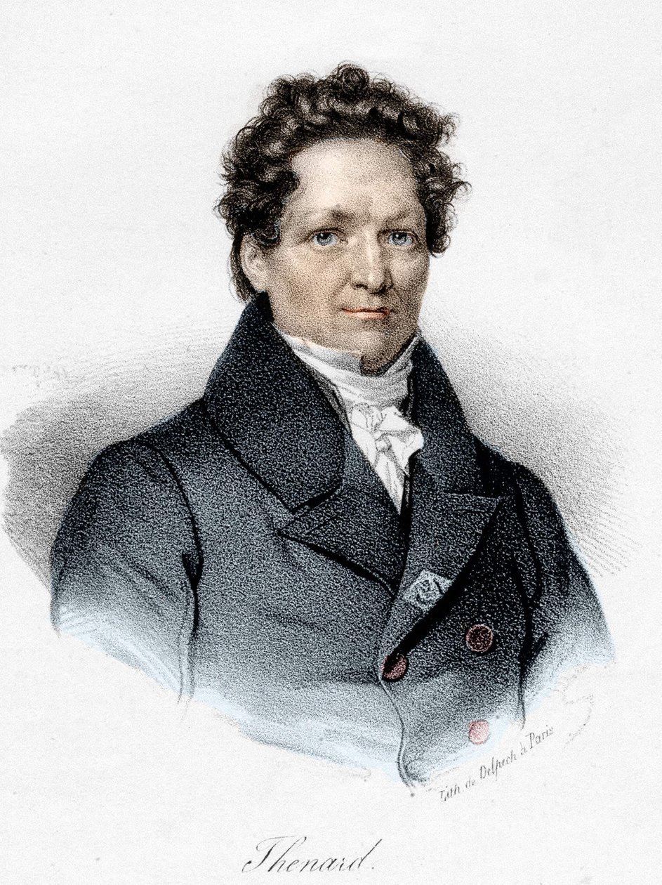 Portrett av Louis Jacques Thénard (1777 - 1857), fransk kjemiker. av Unknown artist