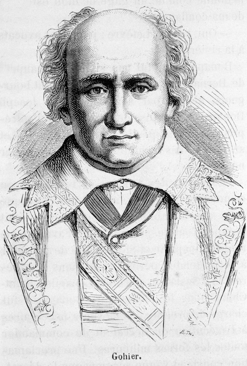 Portrett av Louis Jerome Gohier (1746–1830), fransk politiker. av Unknown artist