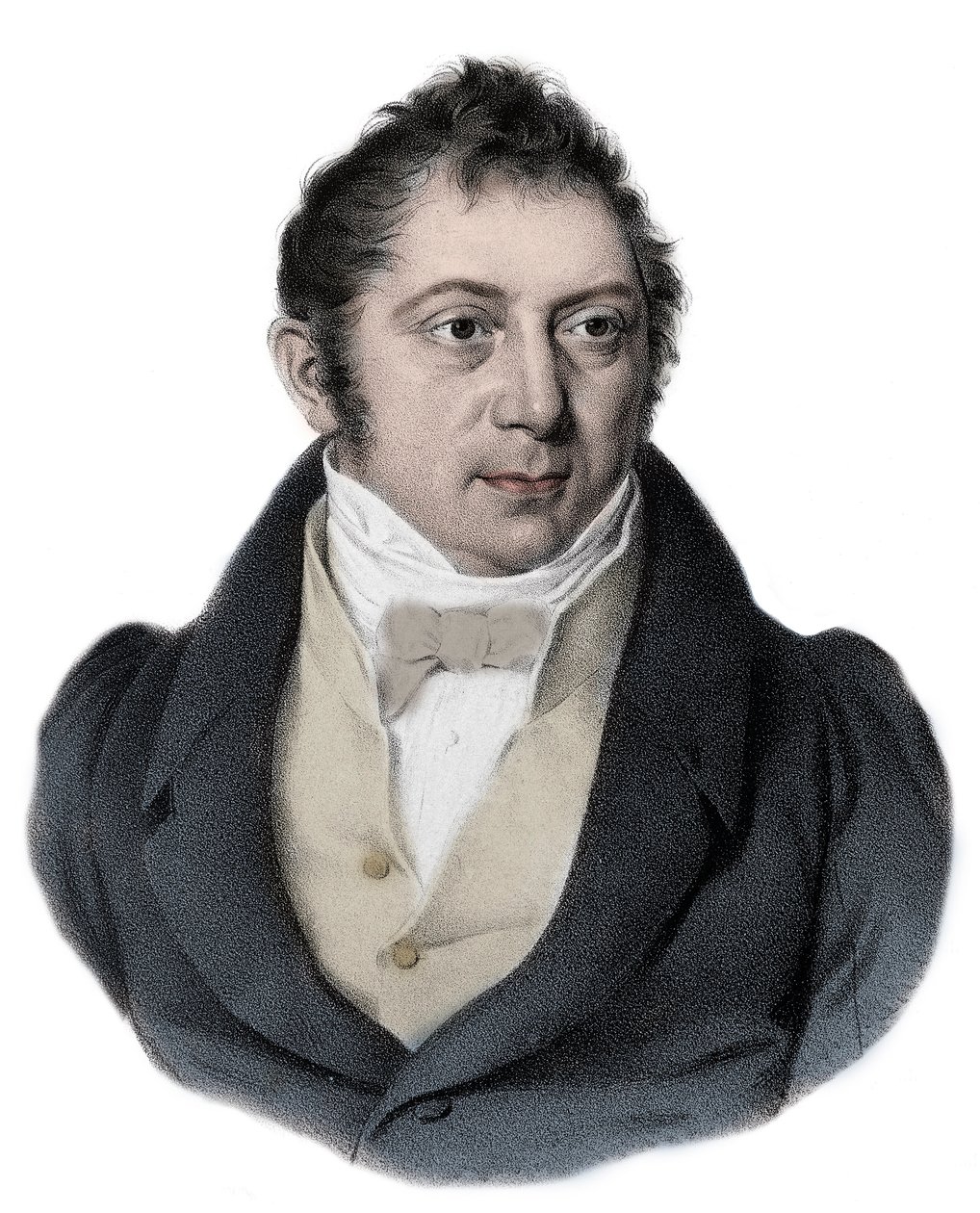 Portrait of Louis Ludwig Spohr (1784 - 1859) German composer, violinist and conductor. av Unknown artist