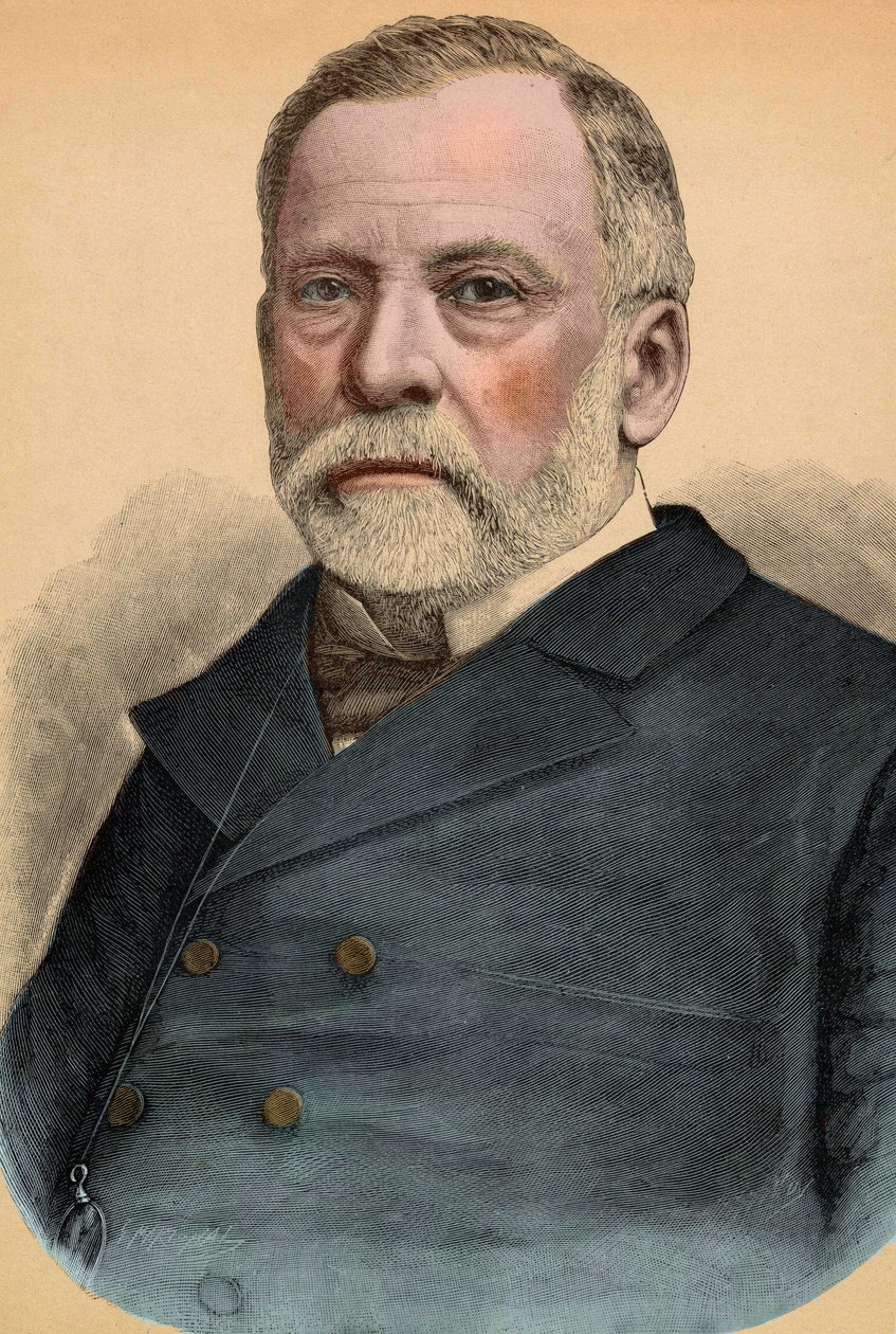 Portrett av Louis Pasteur (1822-1895), fransk kjemiker og biolog. av Unknown artist