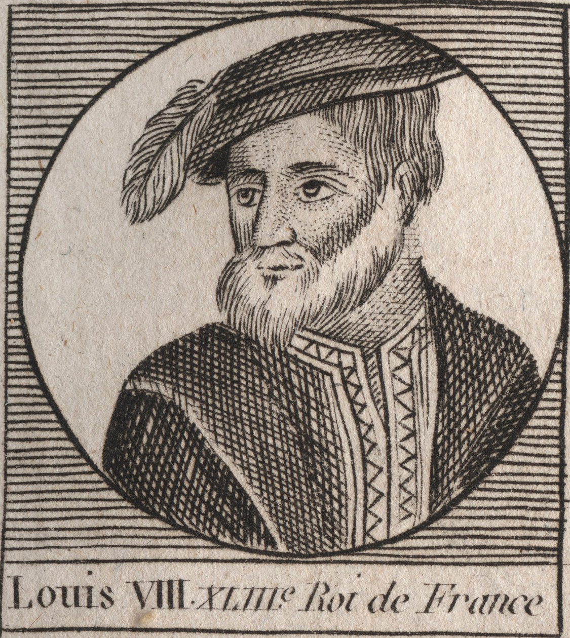 Portrett av Ludvig 8 1821 av Unknown artist