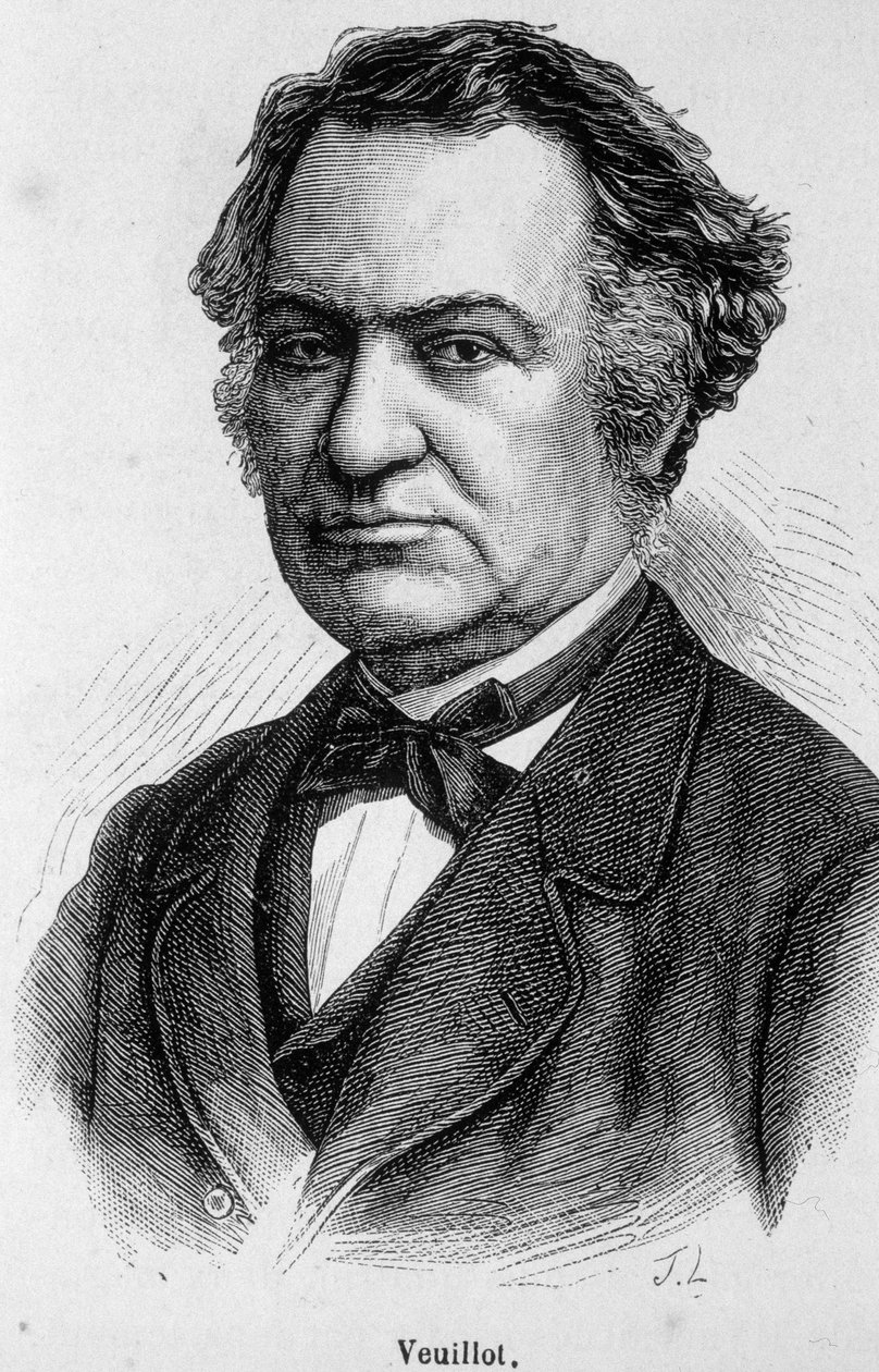 Portrett av Louis Veuillot, fransk katolsk journalist (1813-1883), samarbeidspartner og redaktør av "L