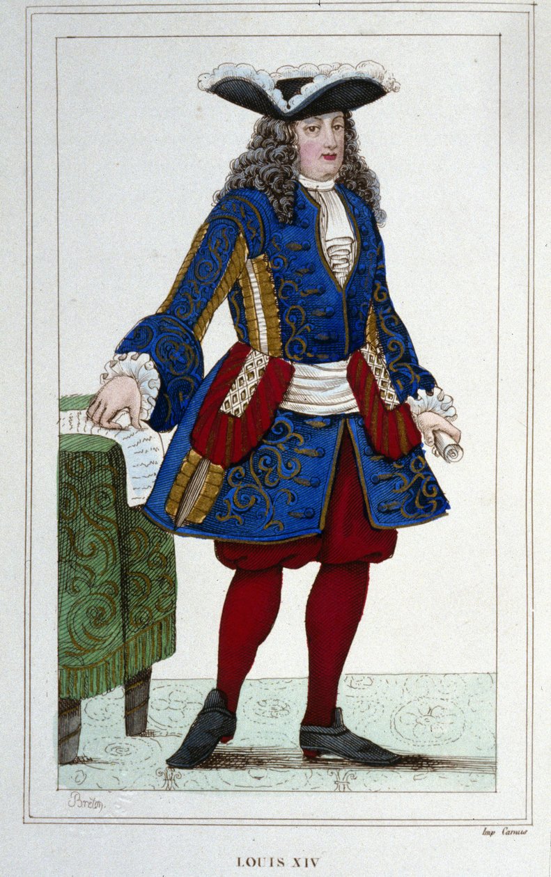 Portrett av Ludvig XIV (1638 - 1715), konge av Frankrike. av Unknown artist