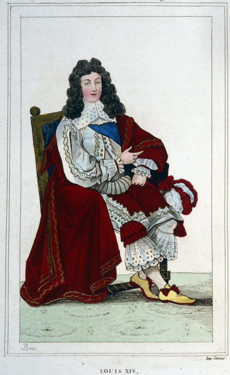 Portrett av Ludvig XIV (1638 - 1715), konge av Frankrike. av Unknown artist
