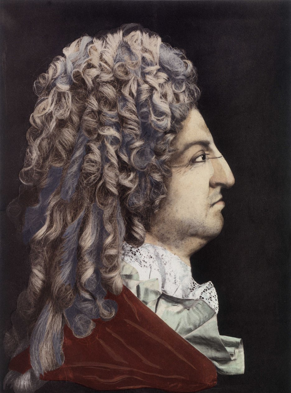 Portrett av Louis XIV - voksmedaljong, Kongens rom, Versailles-palasset. av Unknown artist