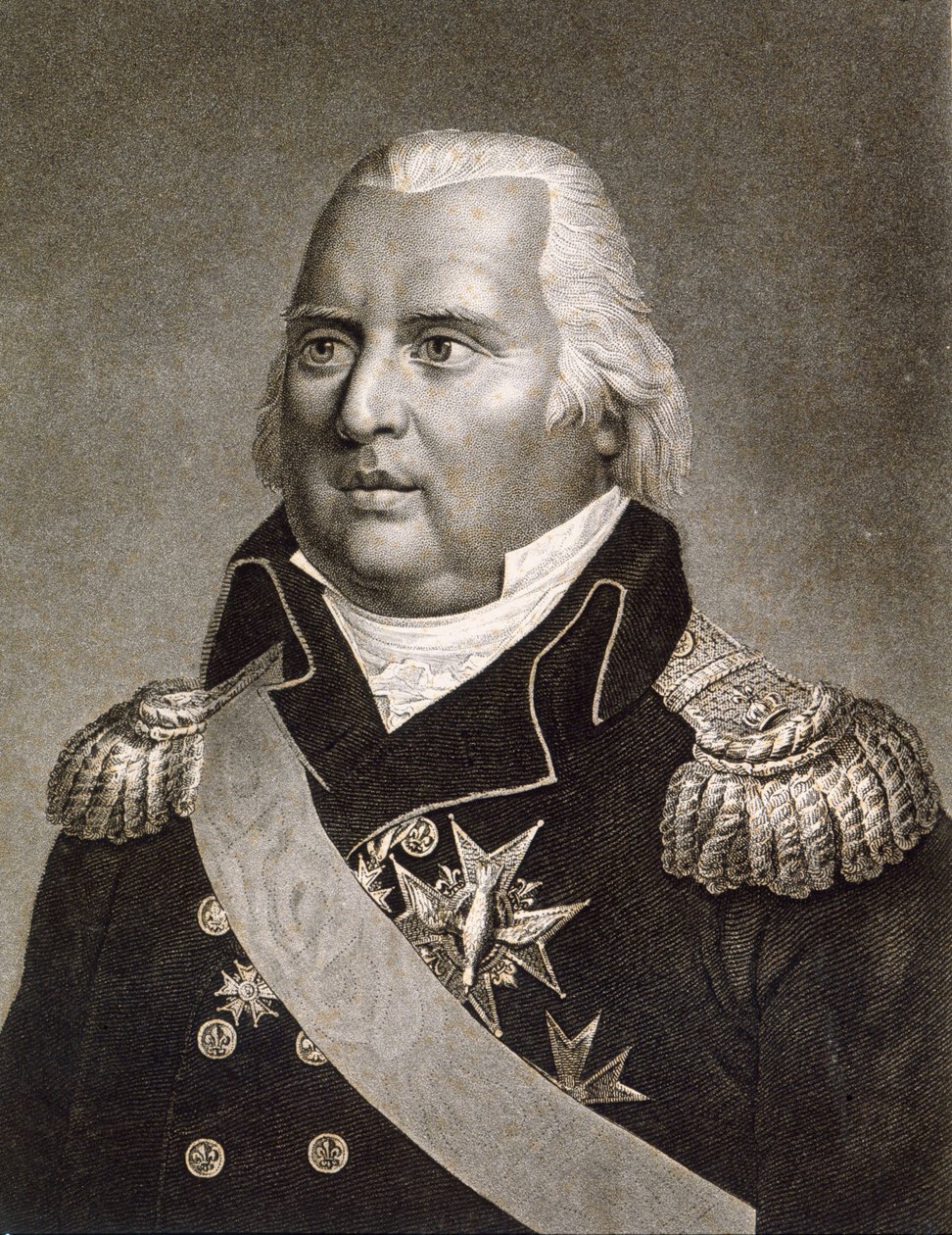 Portrett av Louis XVIII (1755 - 1824), konge av Frankrike av Unknown artist
