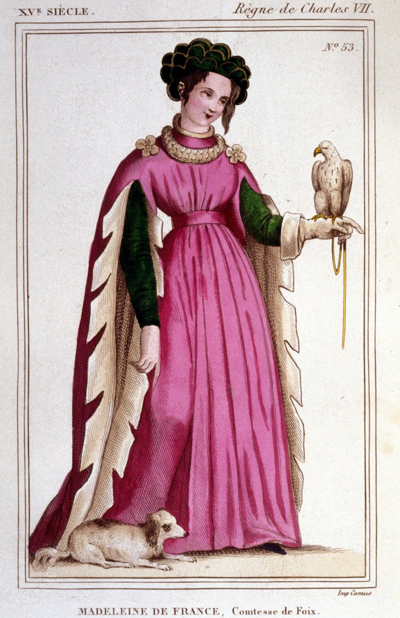 Portrett av Madeleine av Frankrike (1443 - 1495), grevinne av Foix. av Unknown artist