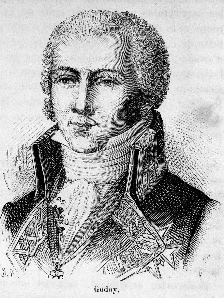 Portrett av Manuel de Godoy, hertug av Alcudia, fredsprins (1767-1851), spansk politiker. av Unknown artist