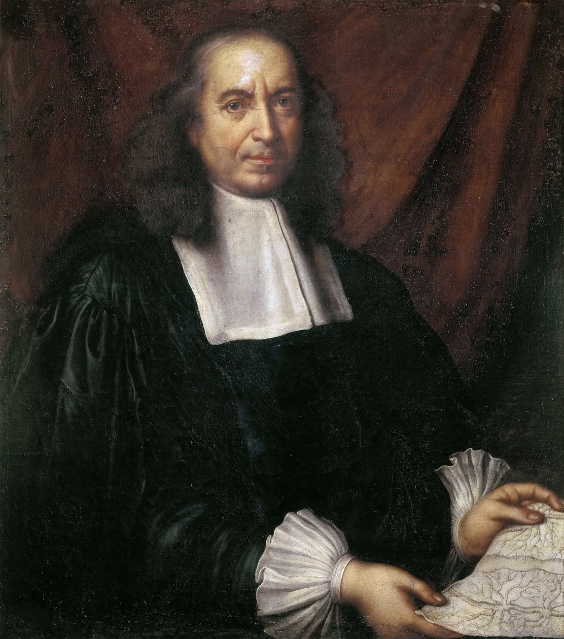 Portrett av Marcello Malpighi (1628-1694) av Anonym. Olje på lerret, Dimensjon: 85x72. Galleria Borghese, Roma av Unknown artist