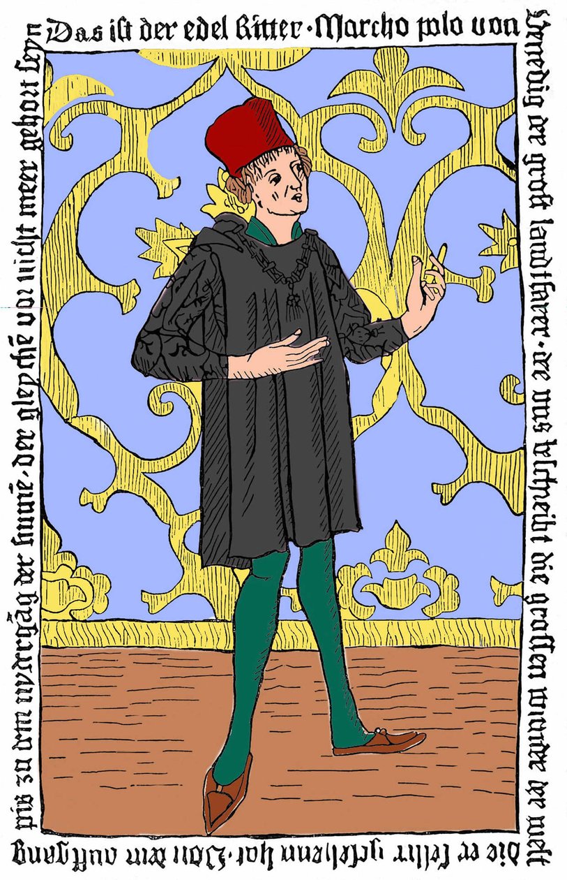 Portrett av Marco Polo (v. 1254 - 1324) av Unknown artist