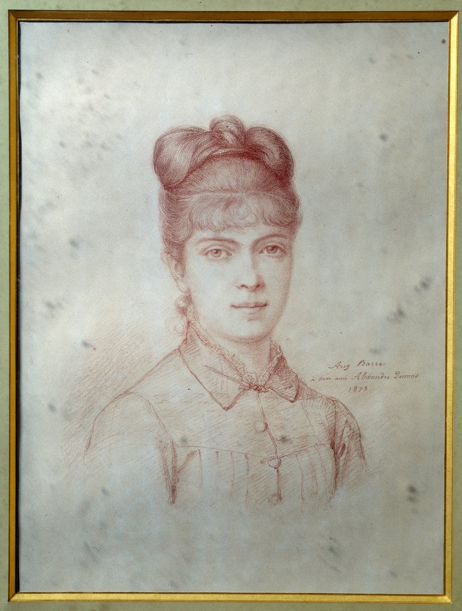 Portrett av Marie Alexandrine Henriette Dumas Davy de la Pailleterie dit Colette (1860-1907), datter av Alexandre Dumas Jr. (1824-1895)” Anonym tegning. 1878 Villers-Cotterets. Alexandre Dumas museum av Unknown artist