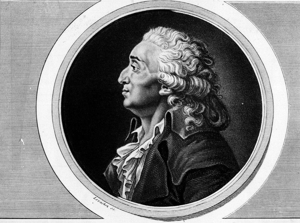 Portrett av Marie Jean Antoine Nicolas de Caritat, Marquis de Condorcet (1743-1793), stedfortreder ved nasjonalkonvensjonen og filosof. Gravering i "" Komplett samling av historiske malerier fra den franske revolusjonen, i tre bind.""" 1804. av Unknown artist