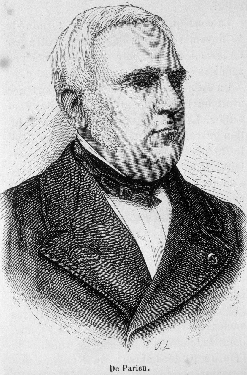 Portrett av Marie Louis Esquirou de Parieu, fransk politiker (1815 - 1893) av Unknown artist