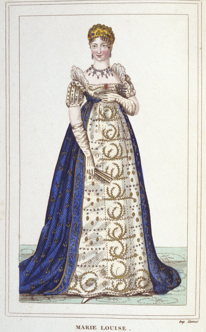 Portrett av Marie Louise fra Habsburg Lorraine. Keiserinne av franskmennene (Wien av Unknown artist