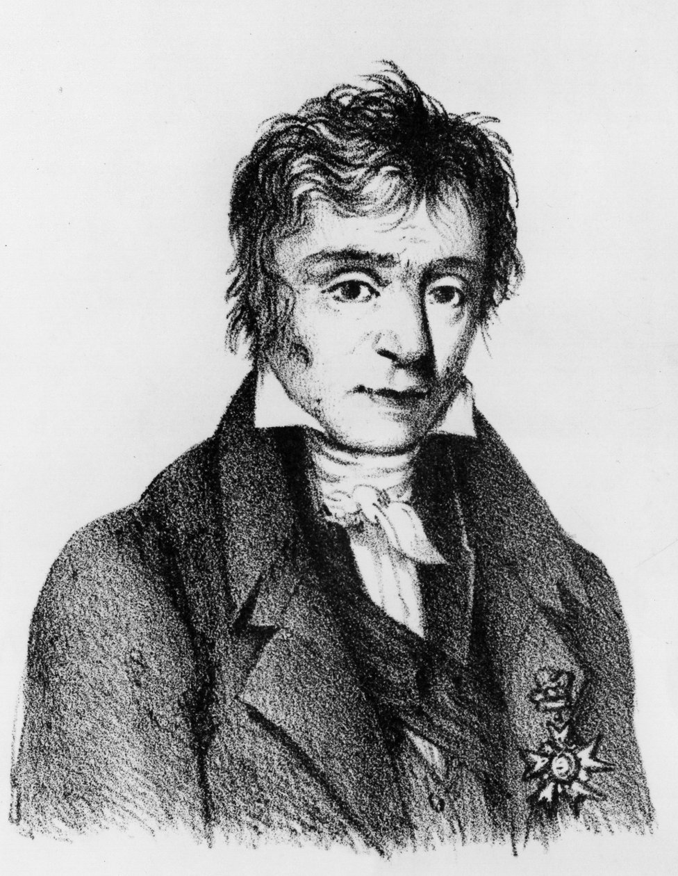 Portrett av Marie Riche, Baron de Prony (1755-1839), fransk ingeniør. av Unknown artist