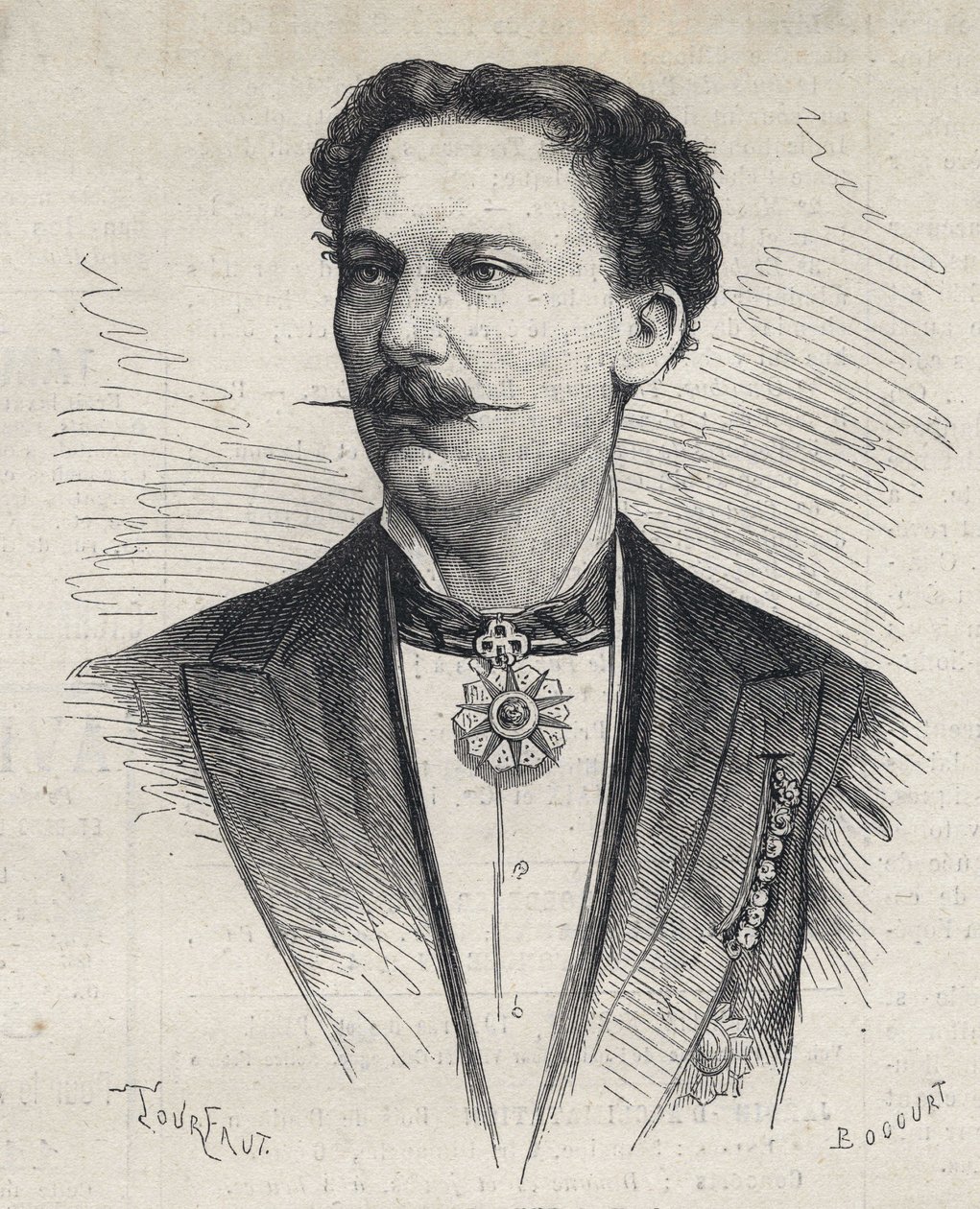 Portrait of Marius Cazeneuve (1839-1913) French prestidigitator. av Unknown artist