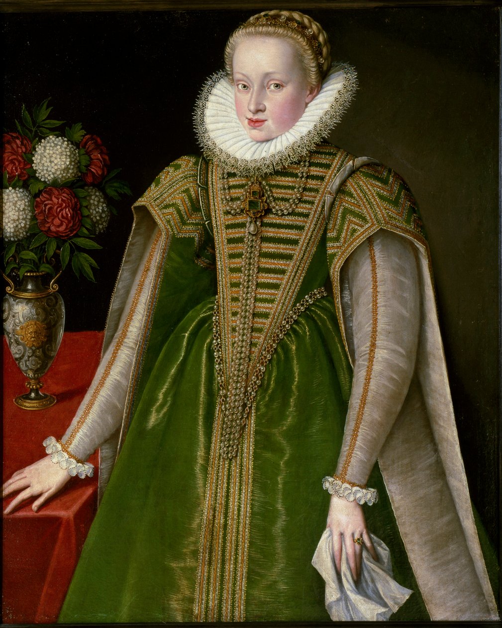 Portrett av Mary Christine fra Østerrike, kone til Sigismond I Bathory av Unknown artist