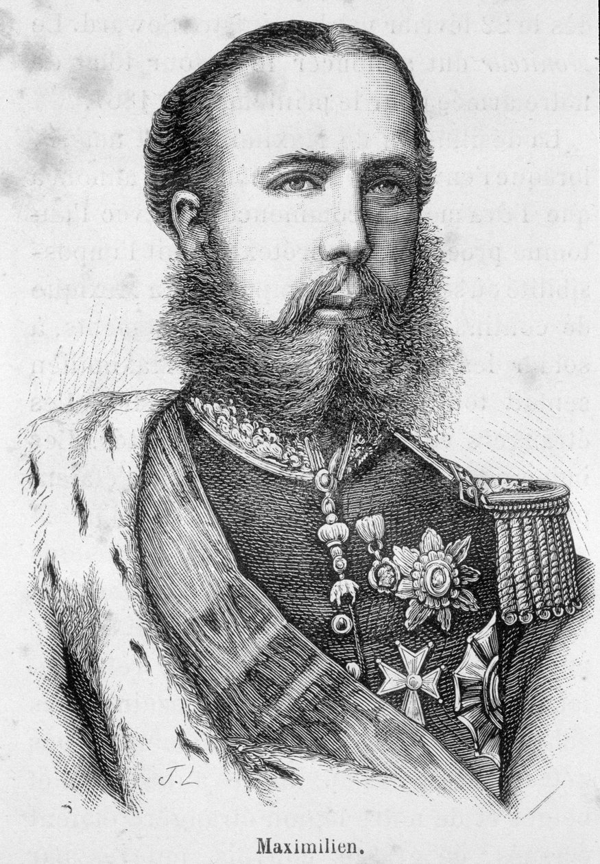 Portrett av Maximilian I av Mexico eller Ferdinand Maximilian Joseph, keiserprins og erkehertug av Østerrike, kongelig prins av Ungarn og Böhme (1832-1867) av Unknown artist