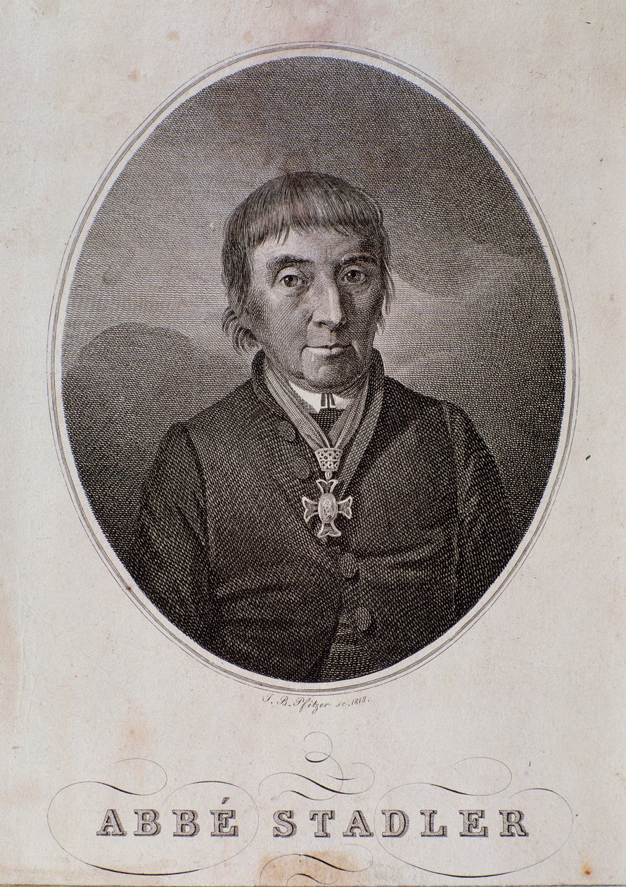 Portrett av Maximilian Stadler (gravering av Unknown artist