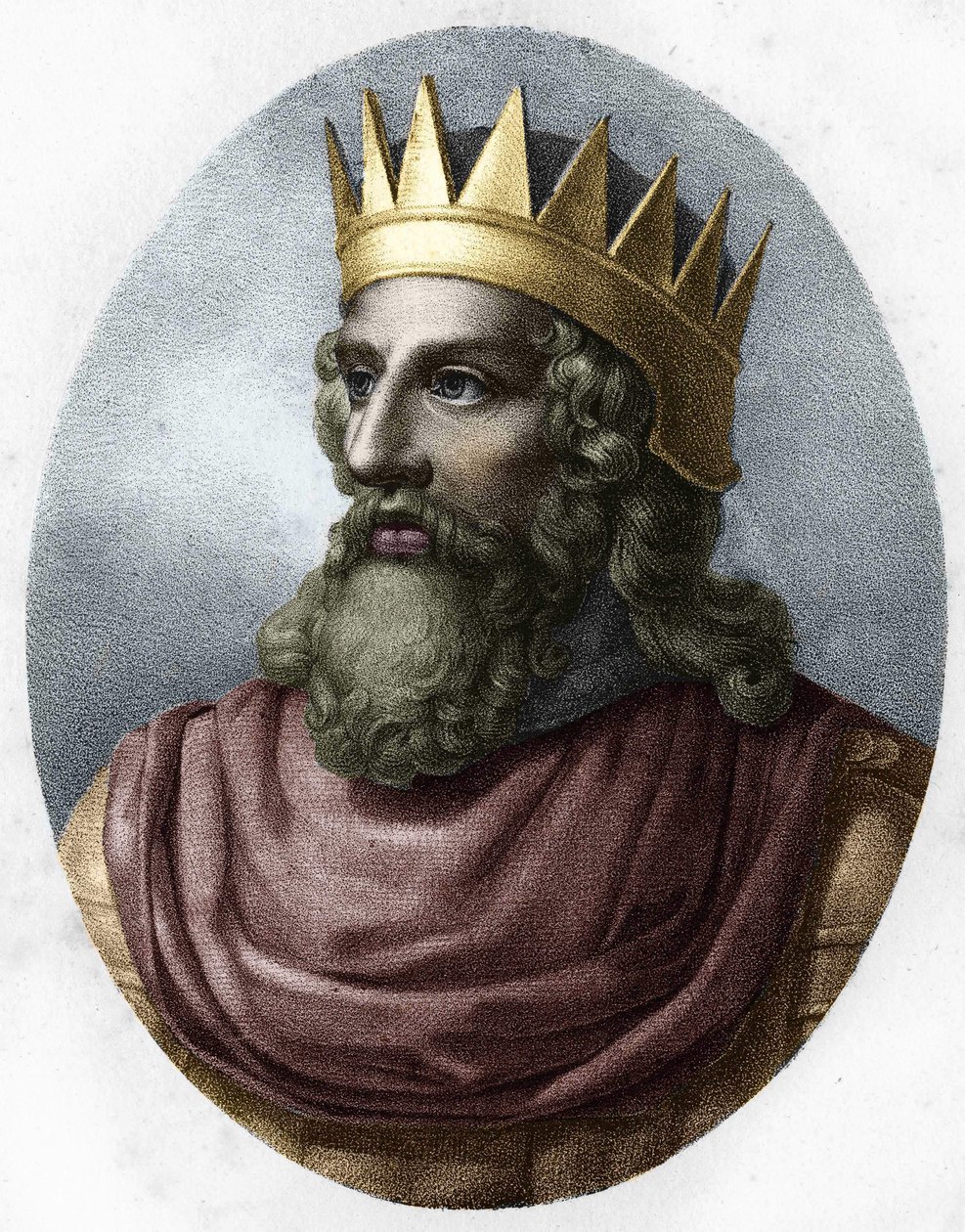 Portrait of Merovech (v. 448-v. 458). av Unknown artist