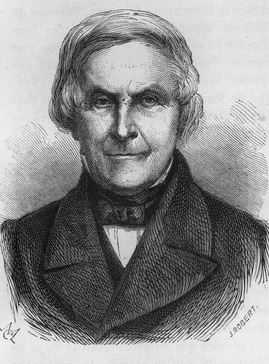 Portrett av Michelet, fransk historiker og forfatter (1798 - 1874) av Unknown artist