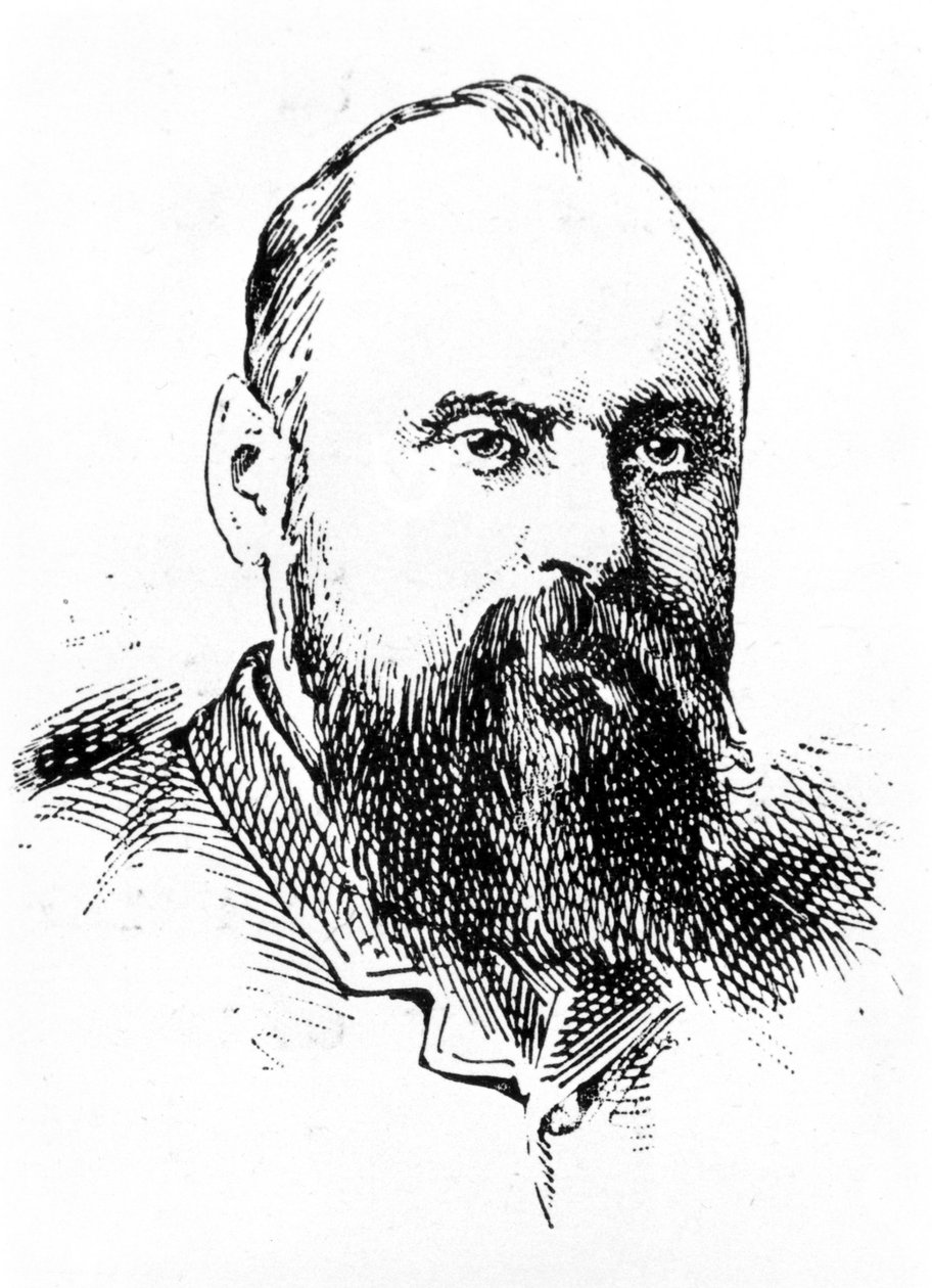 Portrett av Mili (Mili, Milli) Alekeevich Balakirev (1837 - 1910). av Unknown artist