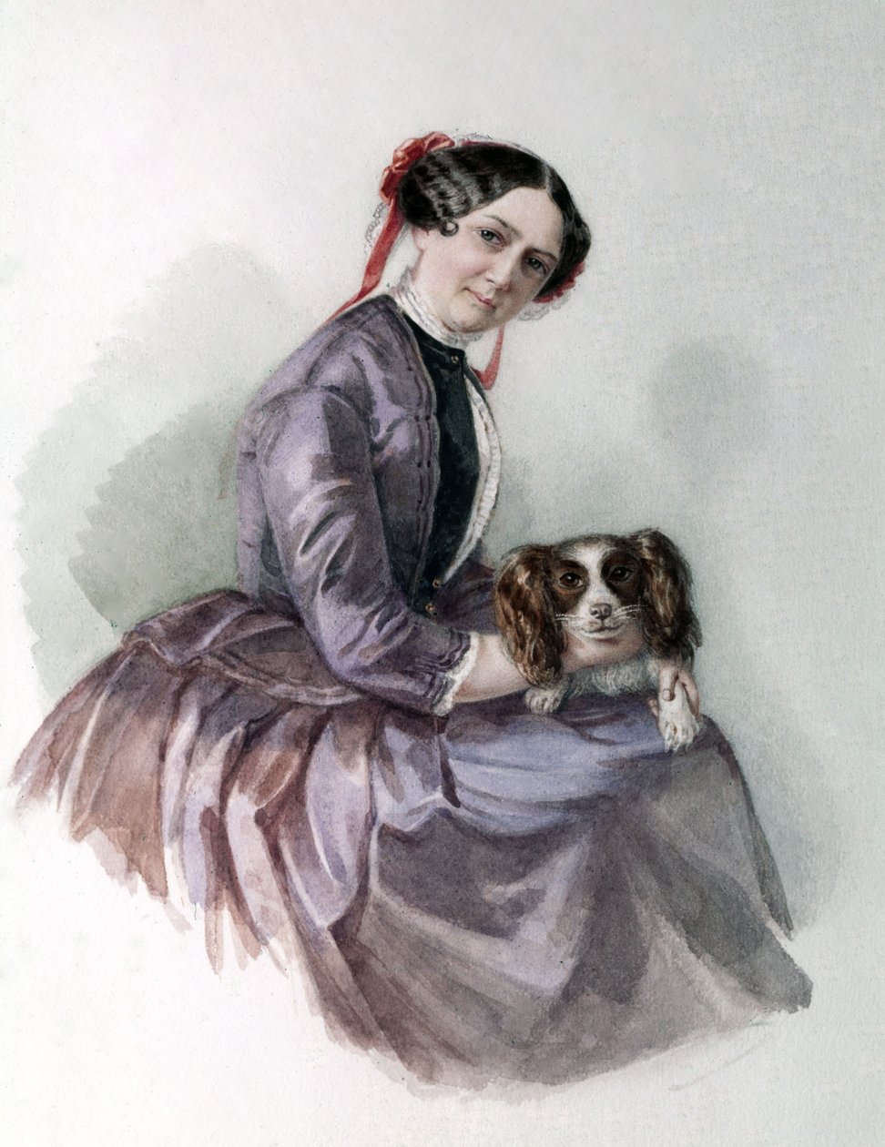 Portrett av Minna Wagner, kona til Richard Wagner, Wagner Museum Bayreuth. av Unknown artist
