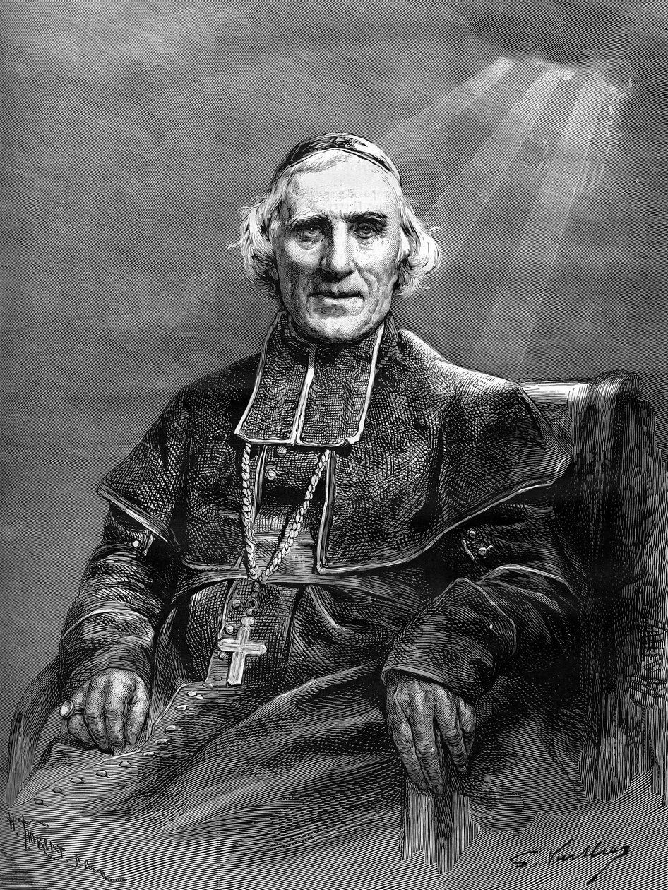 Portrett av Monsignor: Joseph Hippolyte Guibert (1802-1886). av Unknown artist