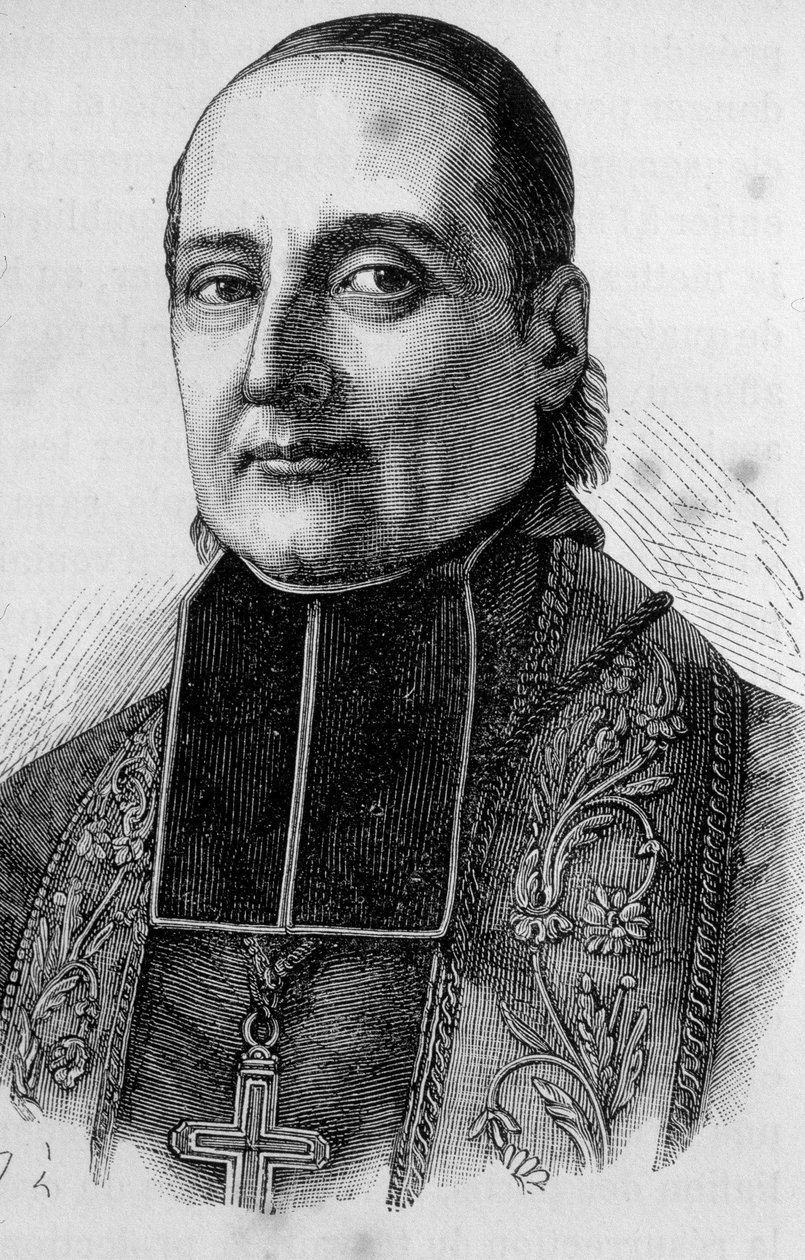 Portrett av Monsignor Sibour, fransk prelat (1792 -1857) av Unknown artist