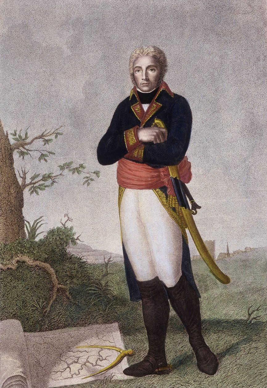 Portrett av Moreau - litografi av Unknown artist