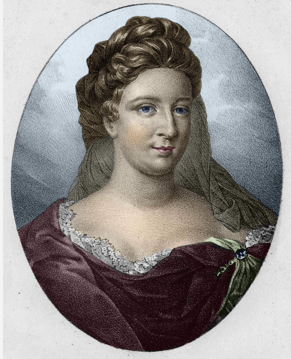 Portrett av fru Antoinette Deshoulières (1634-1694) av Unknown artist