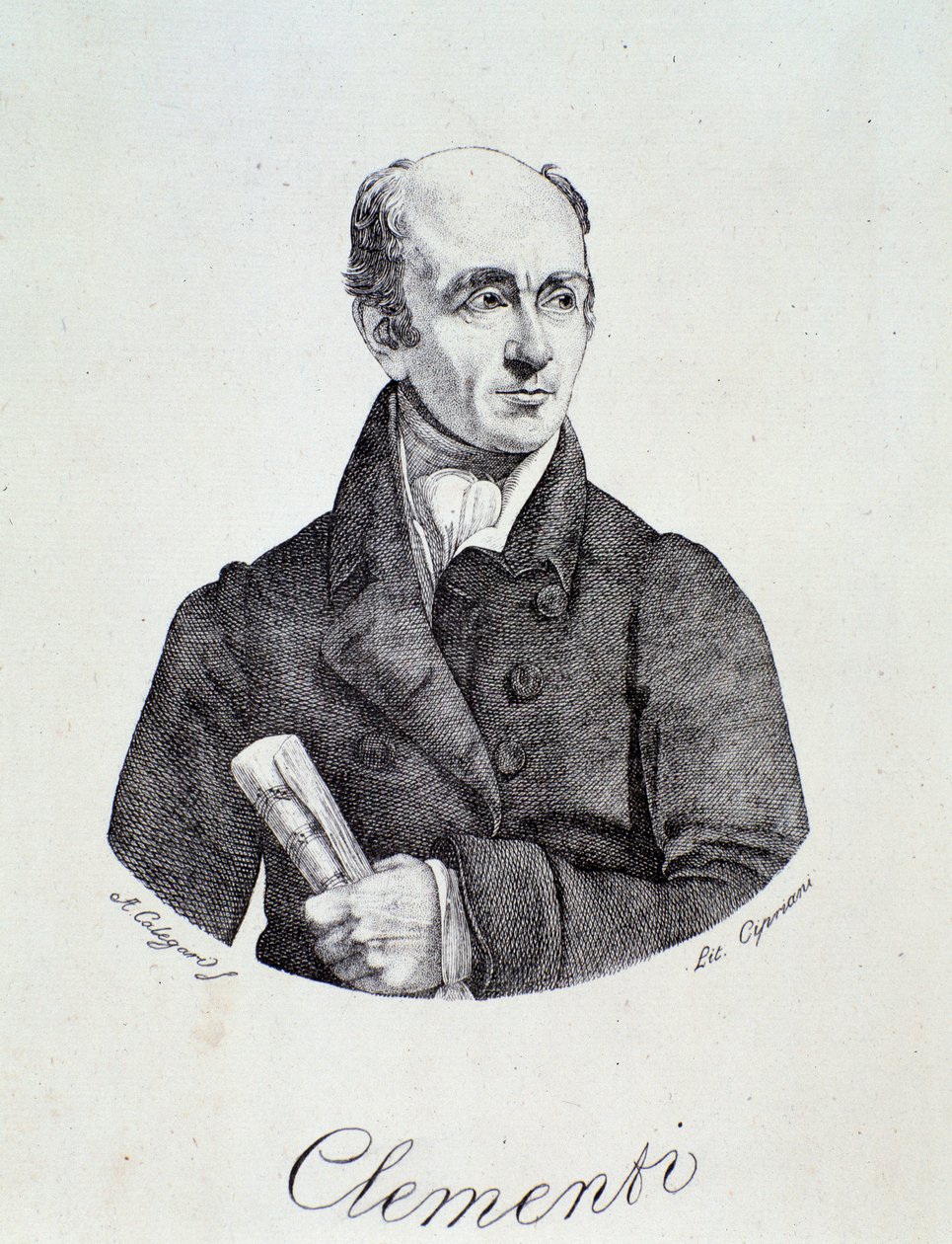 Portrett av Muzio Clementi (gravering) av Unknown artist