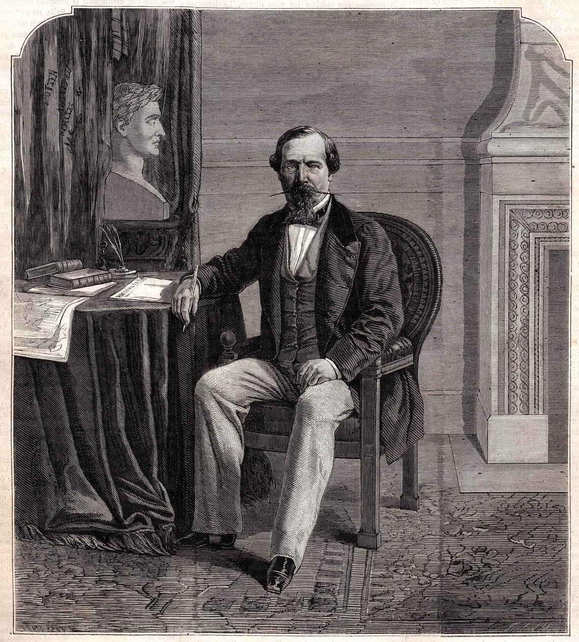 Portrait of Napoleon III (1808 - 1873) av Unknown artist