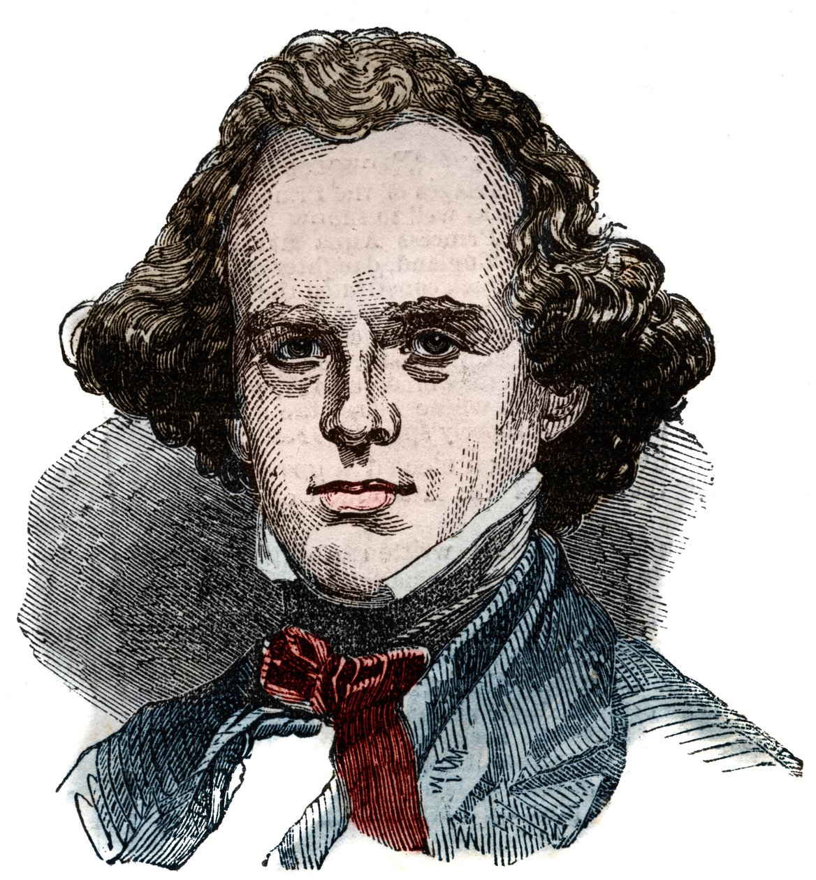 Portrett av Nathaniel Hawthorne (1804-1864), amerikansk forfatter. av Unknown artist