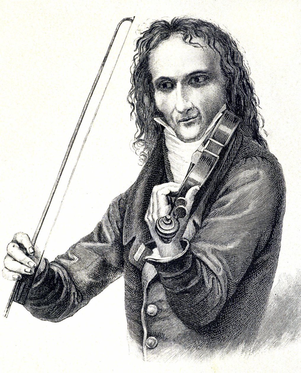 Portrett av Niccol Paganini (1782 - 1840) av Unknown artist