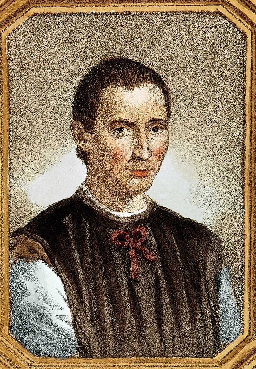 Portrett av Niccolo av Bernardo dei Machiavelli (Nicolas Machiavel av Unknown artist