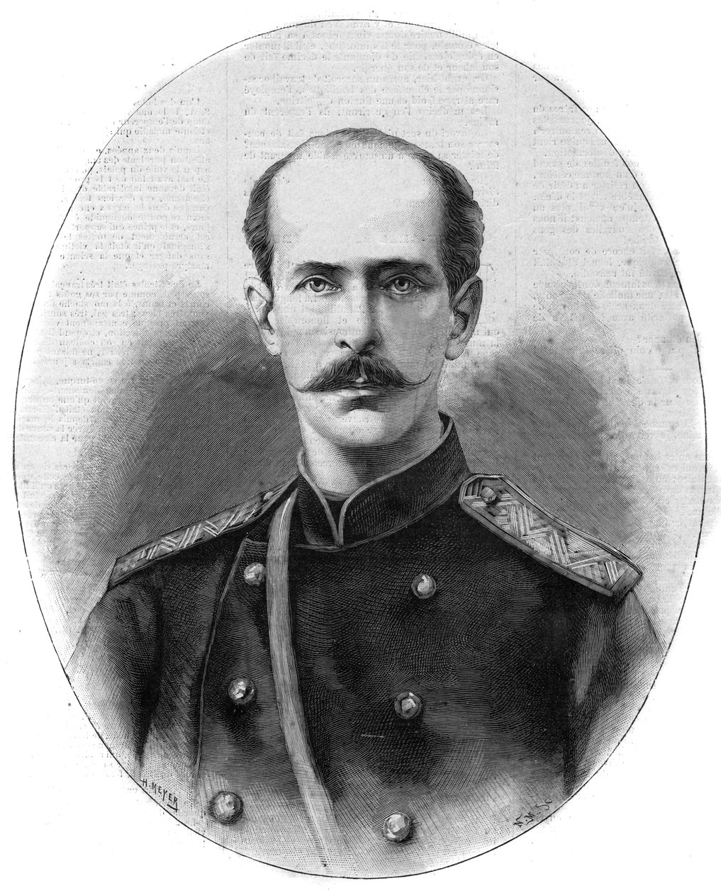 Portrett av Nicholas Maximilianovich av Leuchtenberg, hertugen av Leuchtenberg og prins Romanovsky (1843-1891) - Den berømte dagboken fra 1891 av Unknown artist