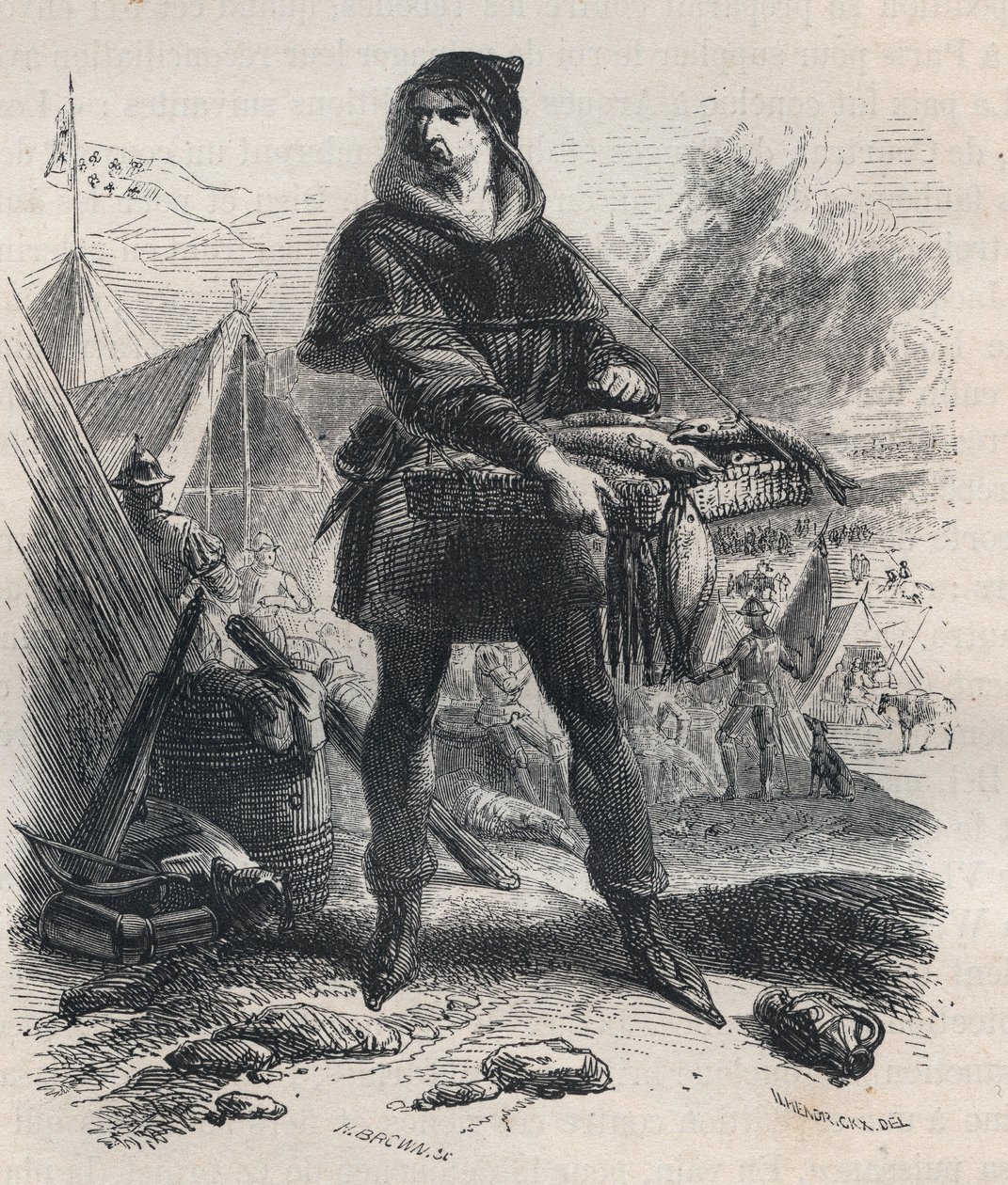 Portrett av Nicolaas Zannekin (? -1328), flamsk bonde og leder av bondeopprøret i Flandern (1325-1328) - Portrett av Nicolaas Zannekin eller Nicolas Zanekin, eller Zannequin, Tribun og flamsk eventyrer, leder av Karl-opprøret mot greven o av Unknown artist