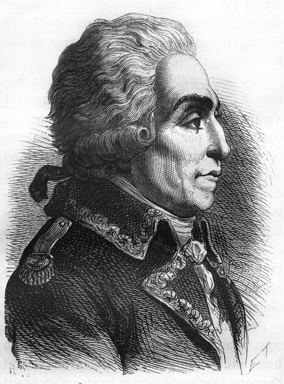 Portrett av Nicolas Luckner (1722-1794) marskalk av Frankrike. av Unknown artist