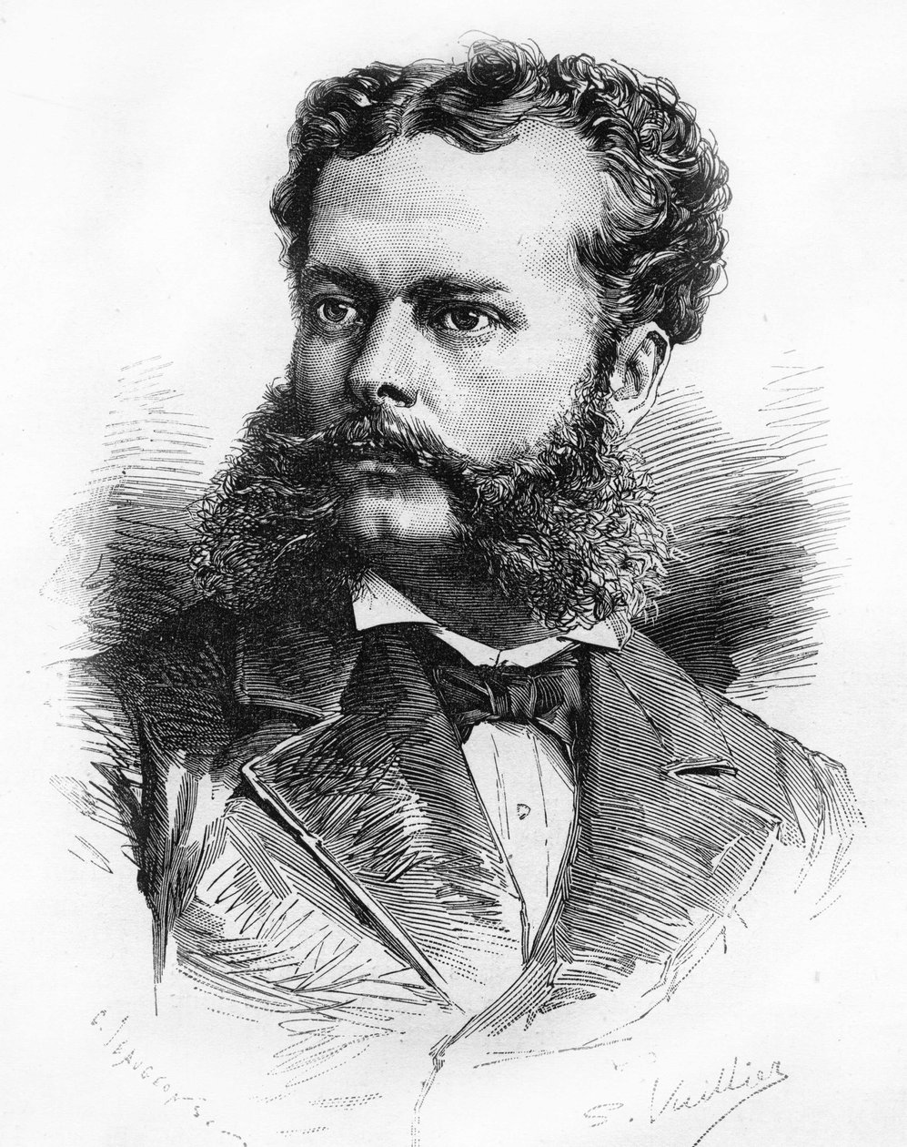 Portrett av Nicolas de Pierola, president i republikken Peru fra 1895 til 1899. av Unknown artist