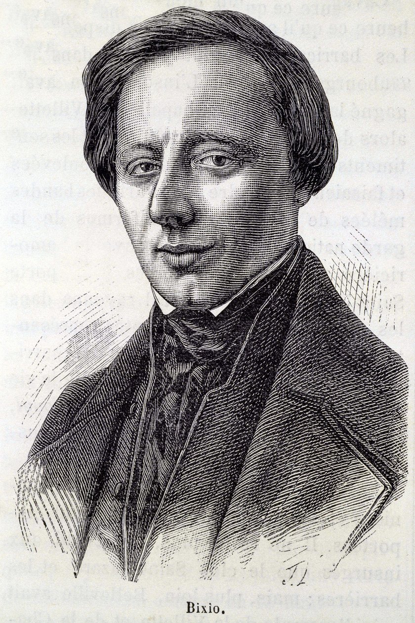 Portrett av Nino Bixio (1821-1873), italiensk militær og politiker. av Unknown artist