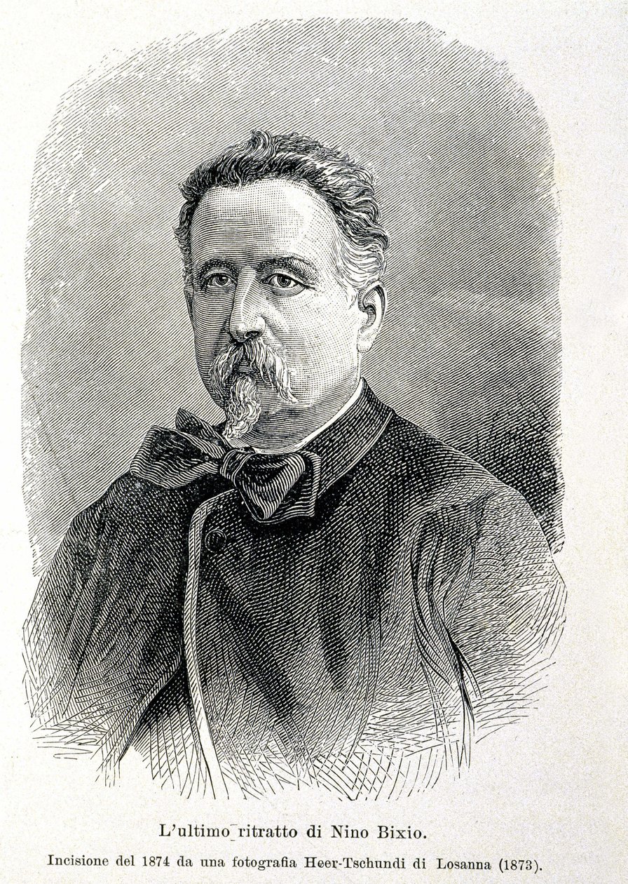 Portrett av Nino Bixio (1821-1873), italiensk politiker av Unknown artist