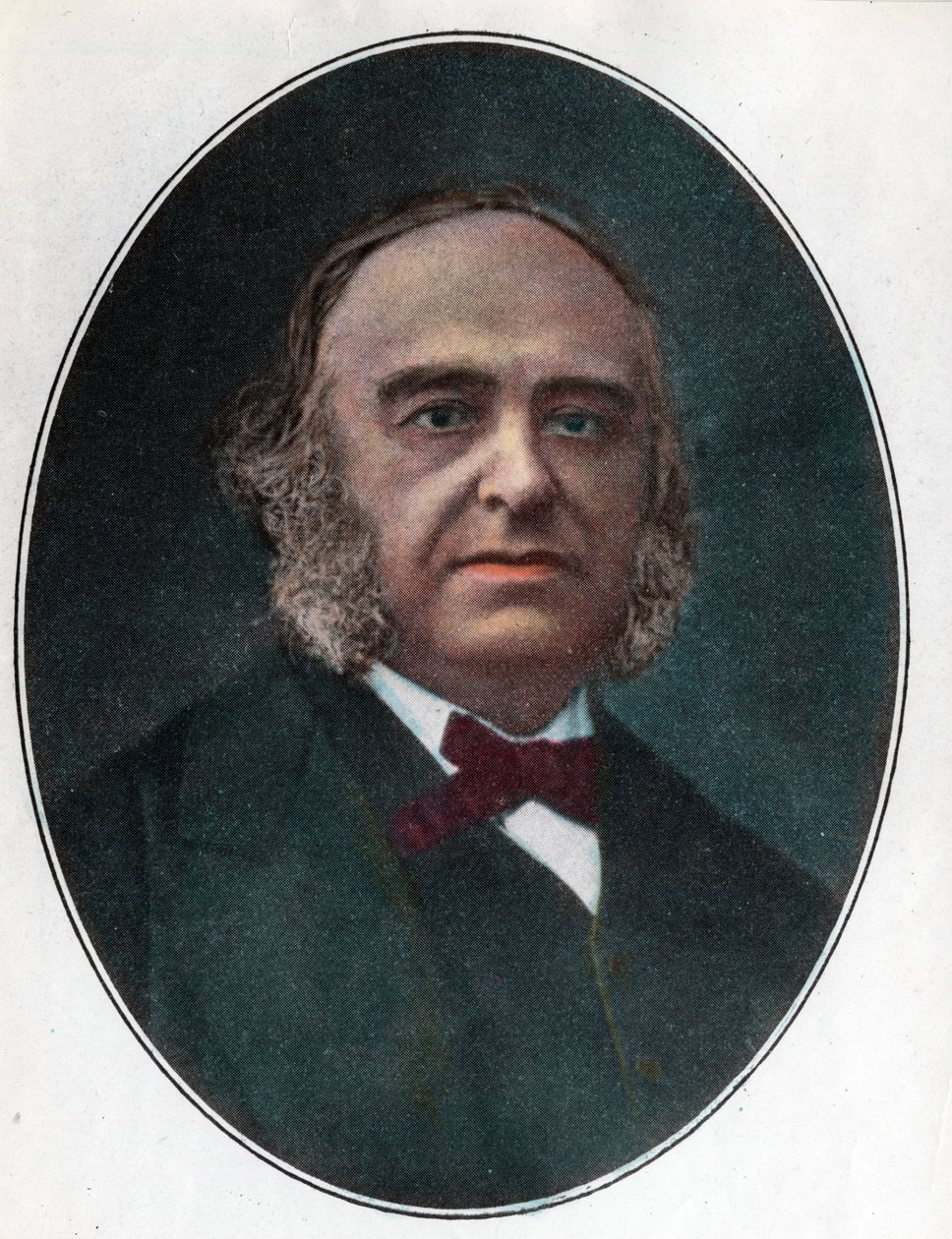 Portrett av Paul Broca (1824 - 1880) fransk kirurg. Gravering fra 1800-tallet. Privat samling. av Unknown artist
