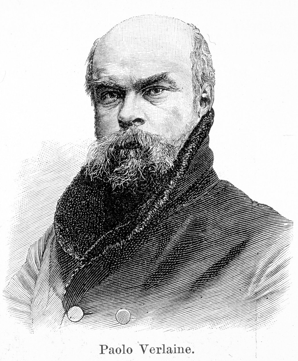 Portrett av Paul Verlaine (1844 - 1896) av Unknown artist